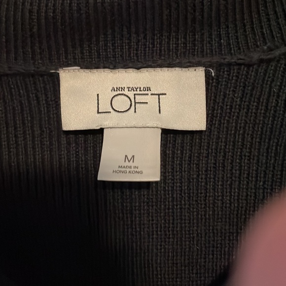 LOFT Navy Blue Button Up Cardigan - Picture 3 of 3